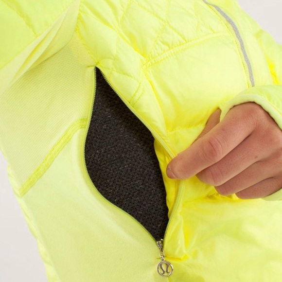 lululemon athletica Neon Yellow What the Fluff Pullover Jacket - Picture 5 of 14